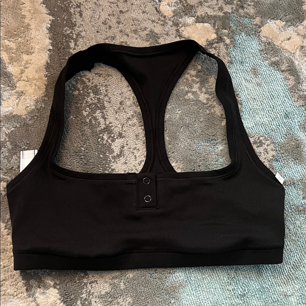 Black Racerback Dorm Bra